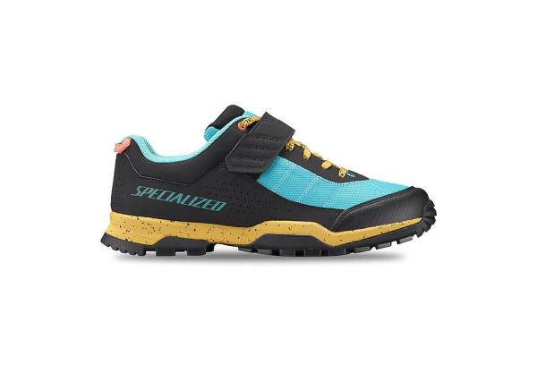 Specialized RIME 1.0 Mountain Bike Shoes 43 Brassy Yellow/ Lagoon Blue