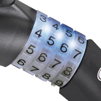 Abus Spiralkabelschloss Raydo Pro 1450/185 Code mit Halter TexKF schwarz  Produktbild 1