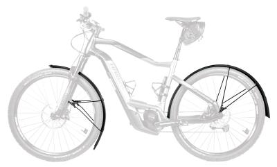 SKS Schutzblechgarnitur Bluemels Style Kunststoff 28" 56mm schwarz matt  Produktbild 2