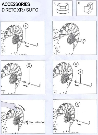 Elite Hometrainer Adapterset f&uuml;r Justo, Justo 2, Avanti, Rivo, Suito und Direto XR  Produktbild 2
