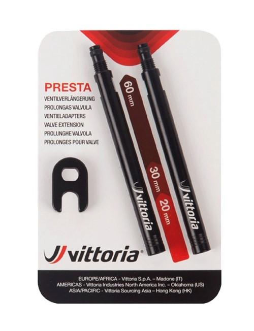 Vittoria Ventil-Verl&auml;ngerung 30 mm Prestaventil Set &agrave; 2 St&uuml;ck 
