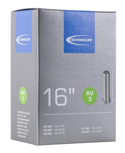 Schwalbe Schlauch AV3 16" 47/62-305 Autoventil  Produktbild 1