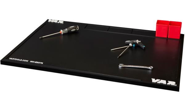 VAR Gummi-Werkbankmatte gross schwarz MO-52074 