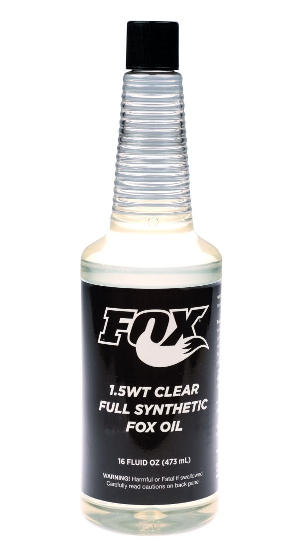 FOX Oil AM 1.5wt Synthetic 16oz. clear 