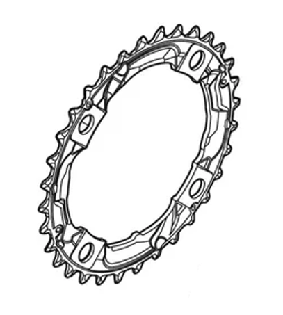 Shimano Kettenblatt ALIVIO FC-M415 32 Z&auml;hne silber 