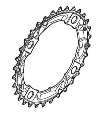 Shimano Kettenblatt ACERA FC-M361 32 Z&auml;hne schwarz 