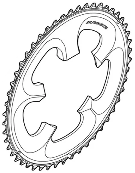 Shimano Kettenblatt DURA-ACE FC-7950 50 Z&auml;hne F 