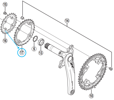 Shimano Kettenblatt XT FC-T781 36 Z&auml;hne AL  Produktbild 1
