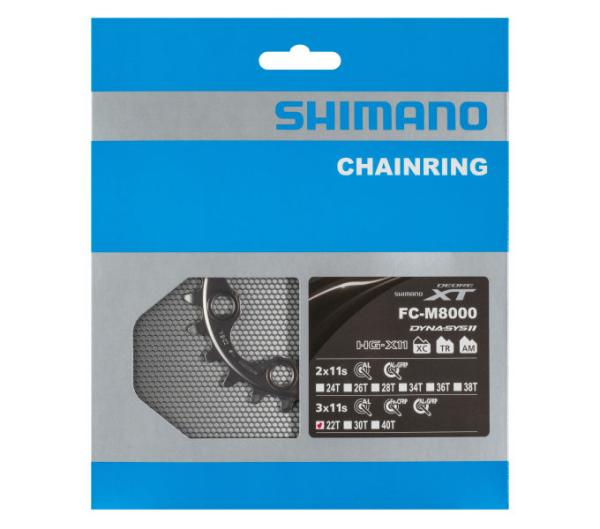 Shimano Kettenblatt XT FC-M8000 22 Z&auml;hne BA 