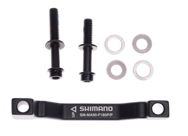 Shimano Adapter vorne SM-MA90 Postmount> Postmount 180 mm mit Schrauben/Draht Box 