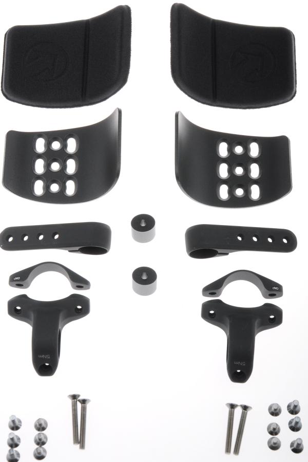 PRO Missile Unterarmst&uuml;tze verstellbar mit Pads schwarz 