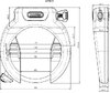 Abus Rahmenschloss Pro Amparo 4750X NR ohne Halter schwarz 