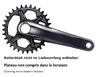 Shimano Kettenradgarnitur XT FC-M8120 165 mm ohne Kettenblatt CL: 55 mm 